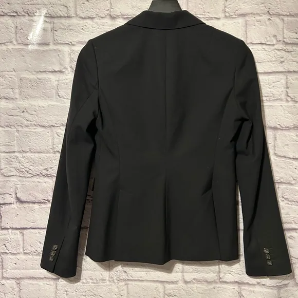 Banana Republic Stretch Wool Blend Blazer Black Size 2