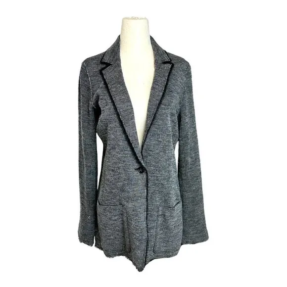 Banana Republic Wool Blend Lightweight Blazer in Grey