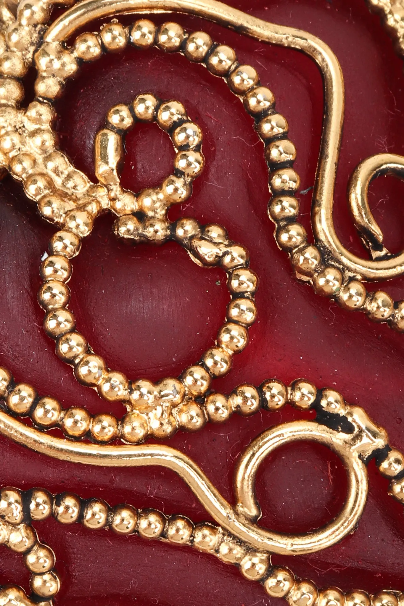 Baroque Heart Drop Earrings