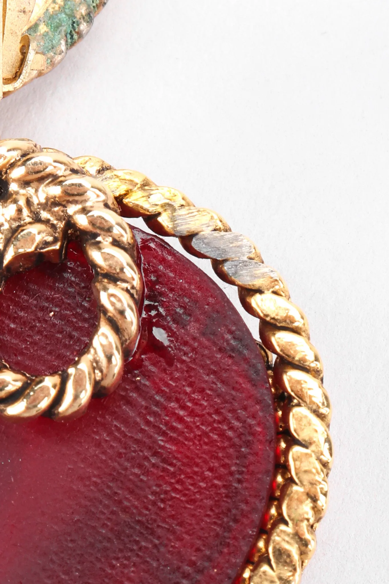 Baroque Heart Drop Earrings
