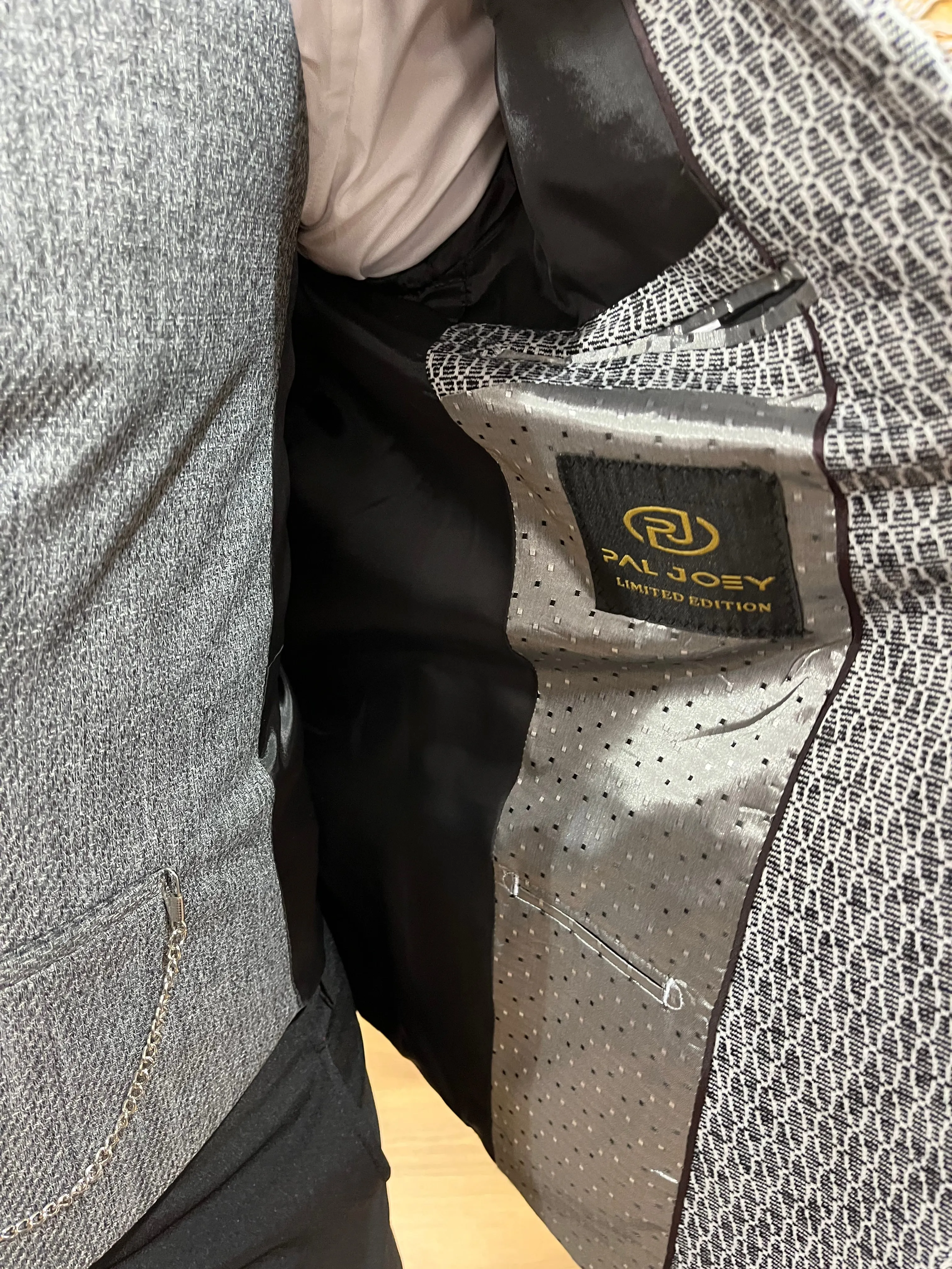 Beckham - Grey/Black 3 Piece Suit