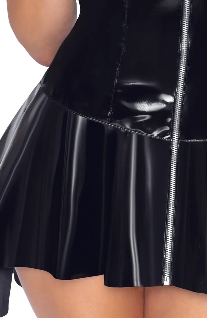 Black vinyl doll dress - Don't Think Twice