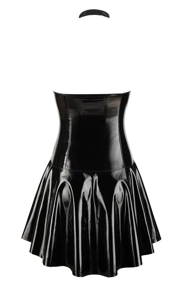 Black vinyl doll dress - Don't Think Twice