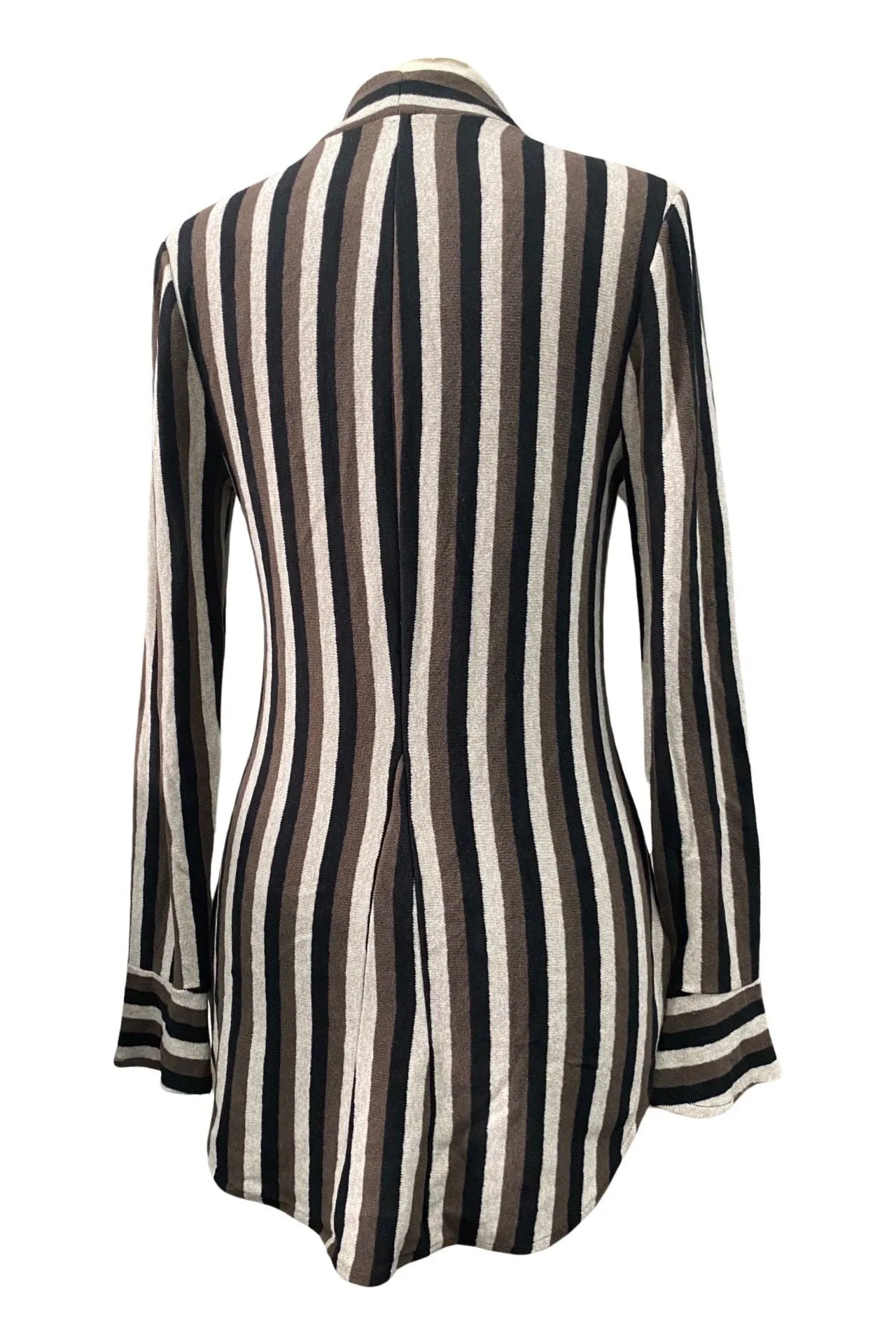 BONNIE  Long Sleeve Button Down Striped Crdigan