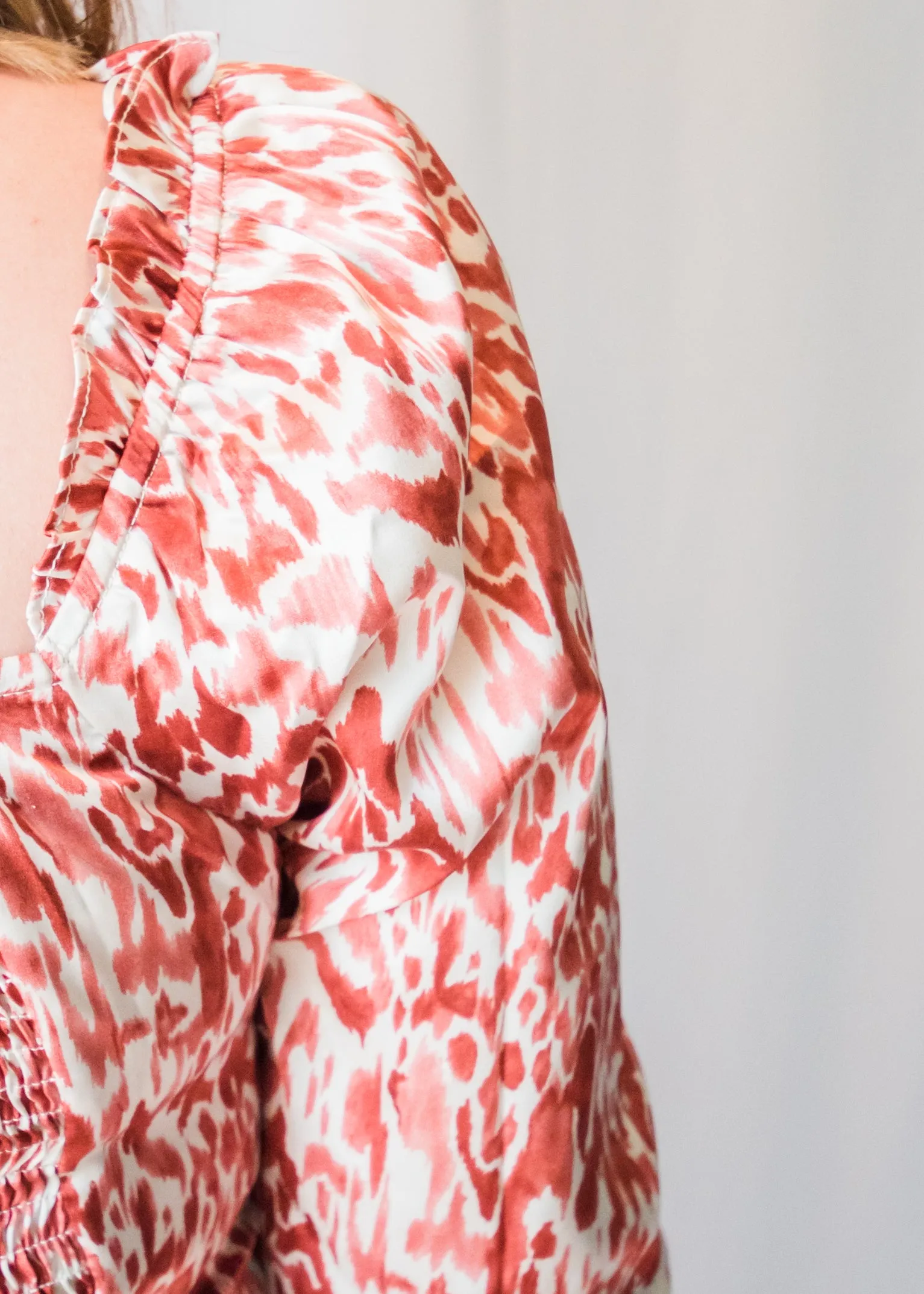 Brick Abstract Blouse