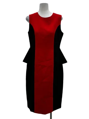 Bright Red Peplum Dress