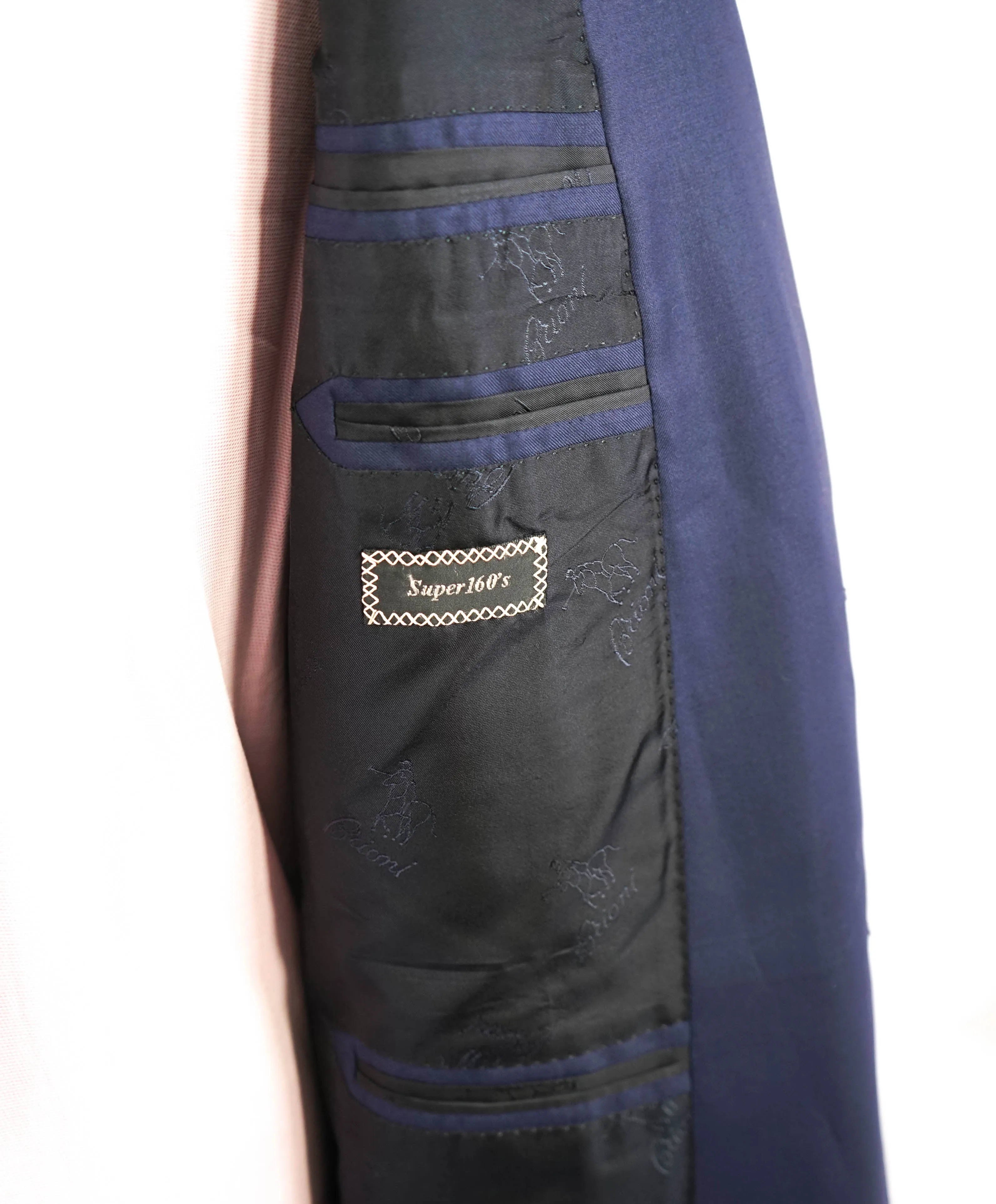 BRIONI - NAVY 160'S 2-Button "COLOSSEO" Hand Made In Italy Blazer - 54R US