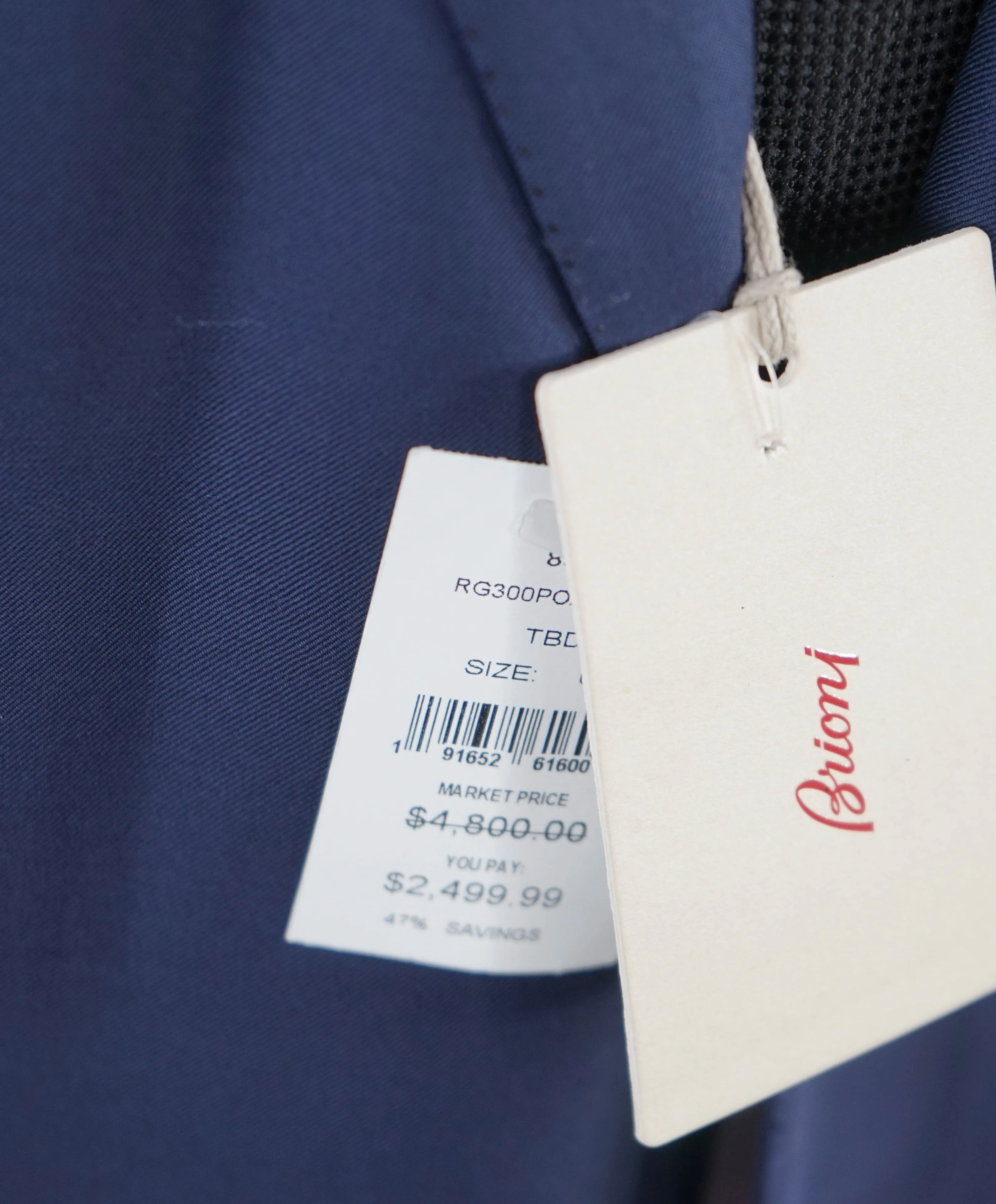 BRIONI - NAVY 160'S 2-Button "COLOSSEO" Hand Made In Italy Blazer - 54R US