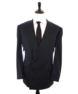 BRIONI - "FLAMINIO" Navy Blue HAND MADE IN ITALY Double Breasted Suit- 50R US