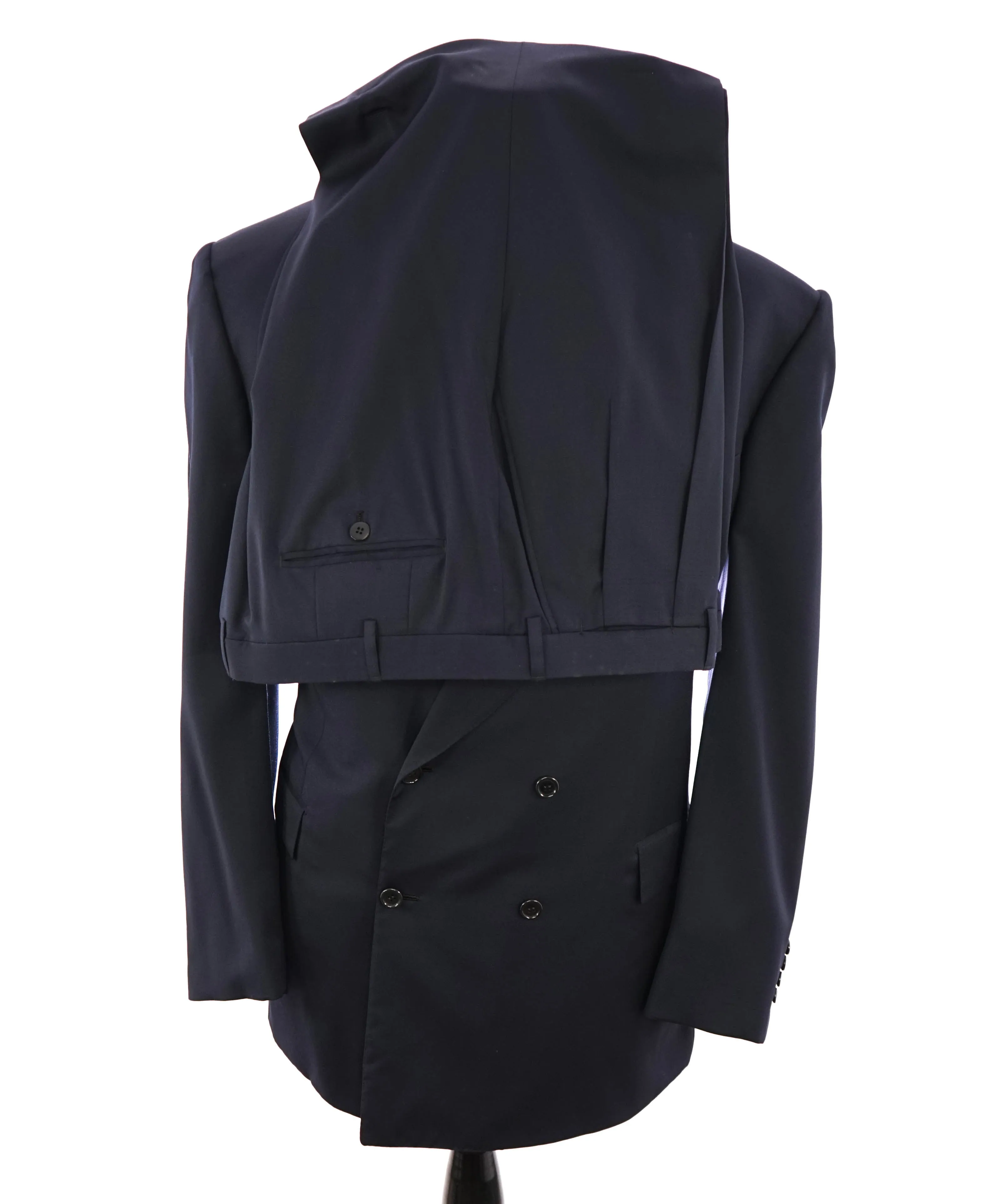 BRIONI - "FLAMINIO" Navy Blue HAND MADE IN ITALY Double Breasted Suit- 50R US