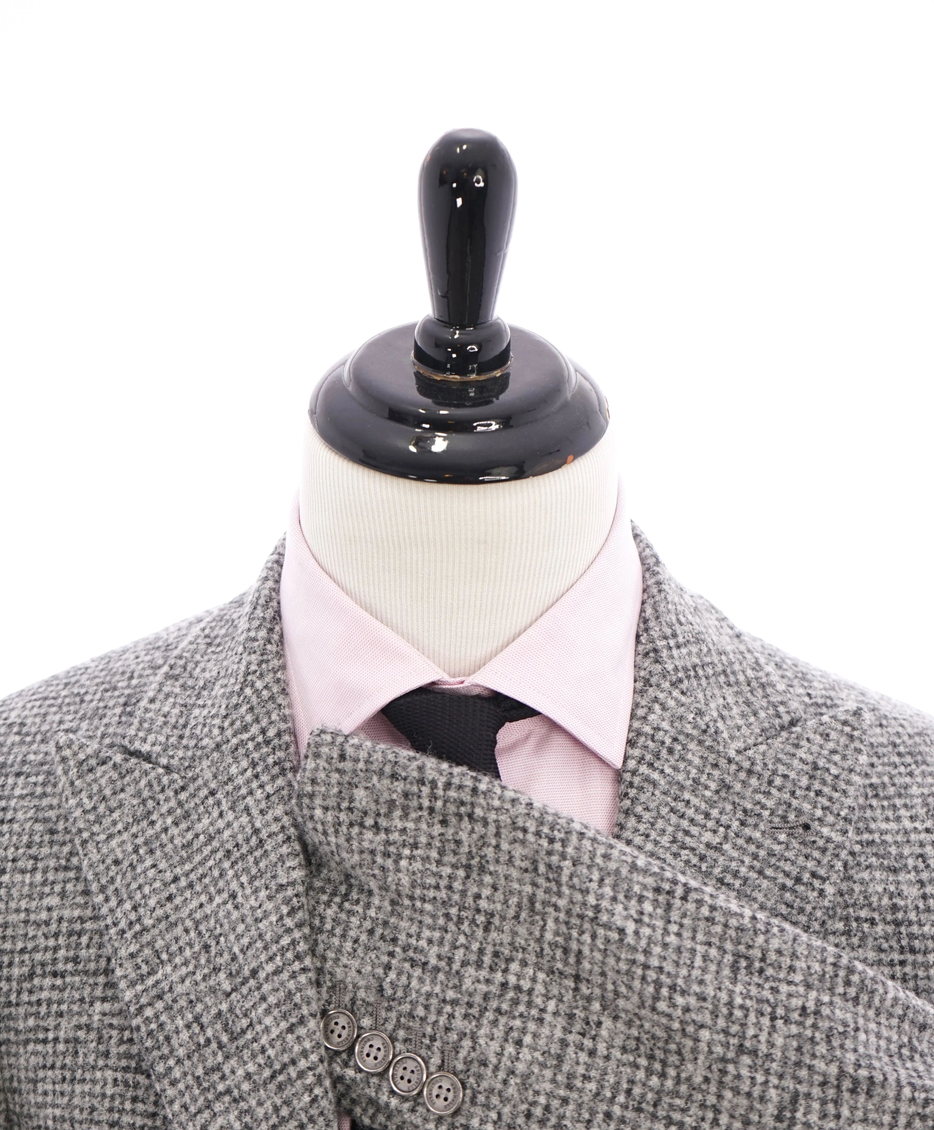 BRUNELLO CUCINELLI - CASHMERE / ALPACA Blend Wool Gray Check Blazer- 36R