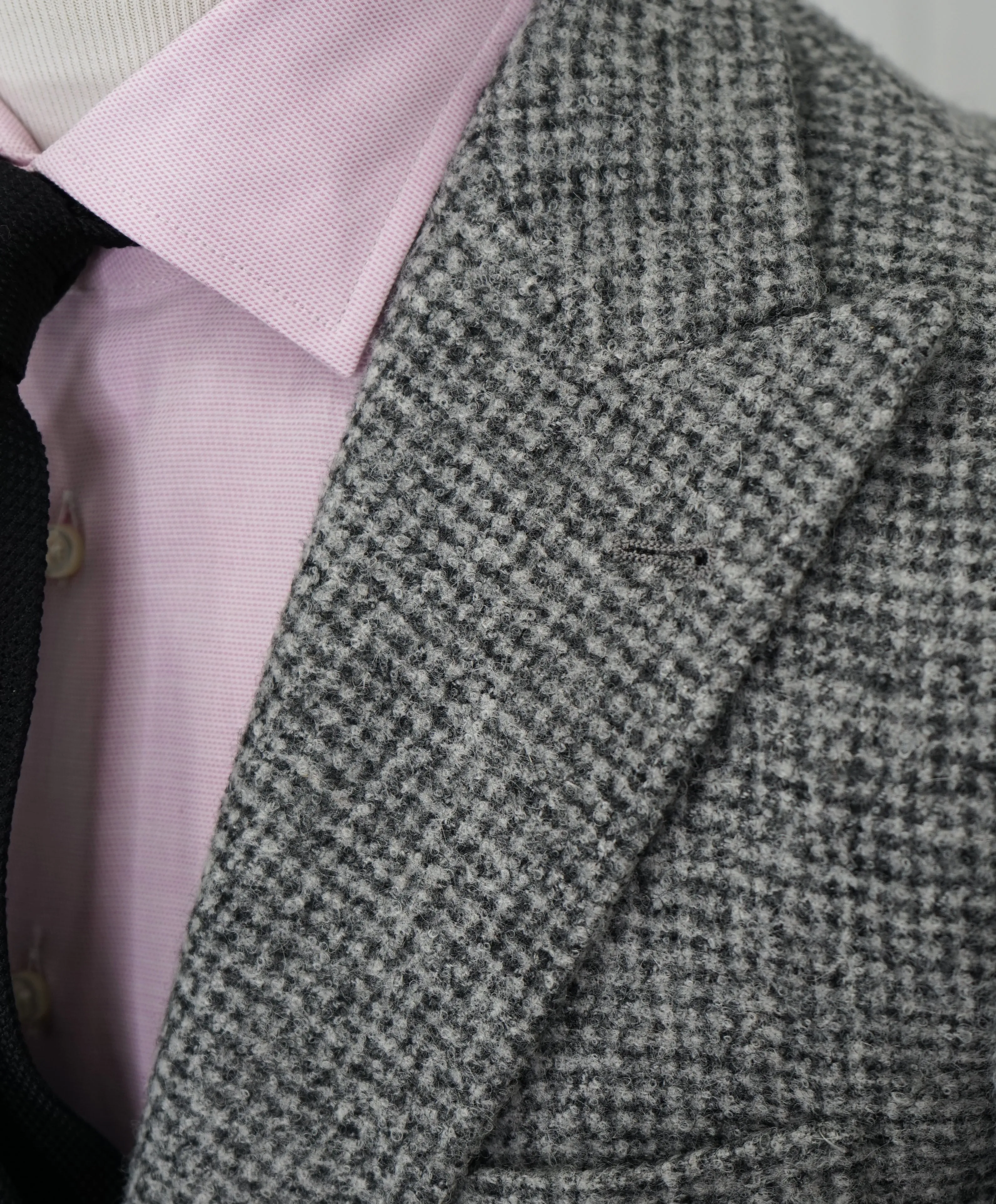 BRUNELLO CUCINELLI - CASHMERE / ALPACA Blend Wool Gray Check Blazer- 36R