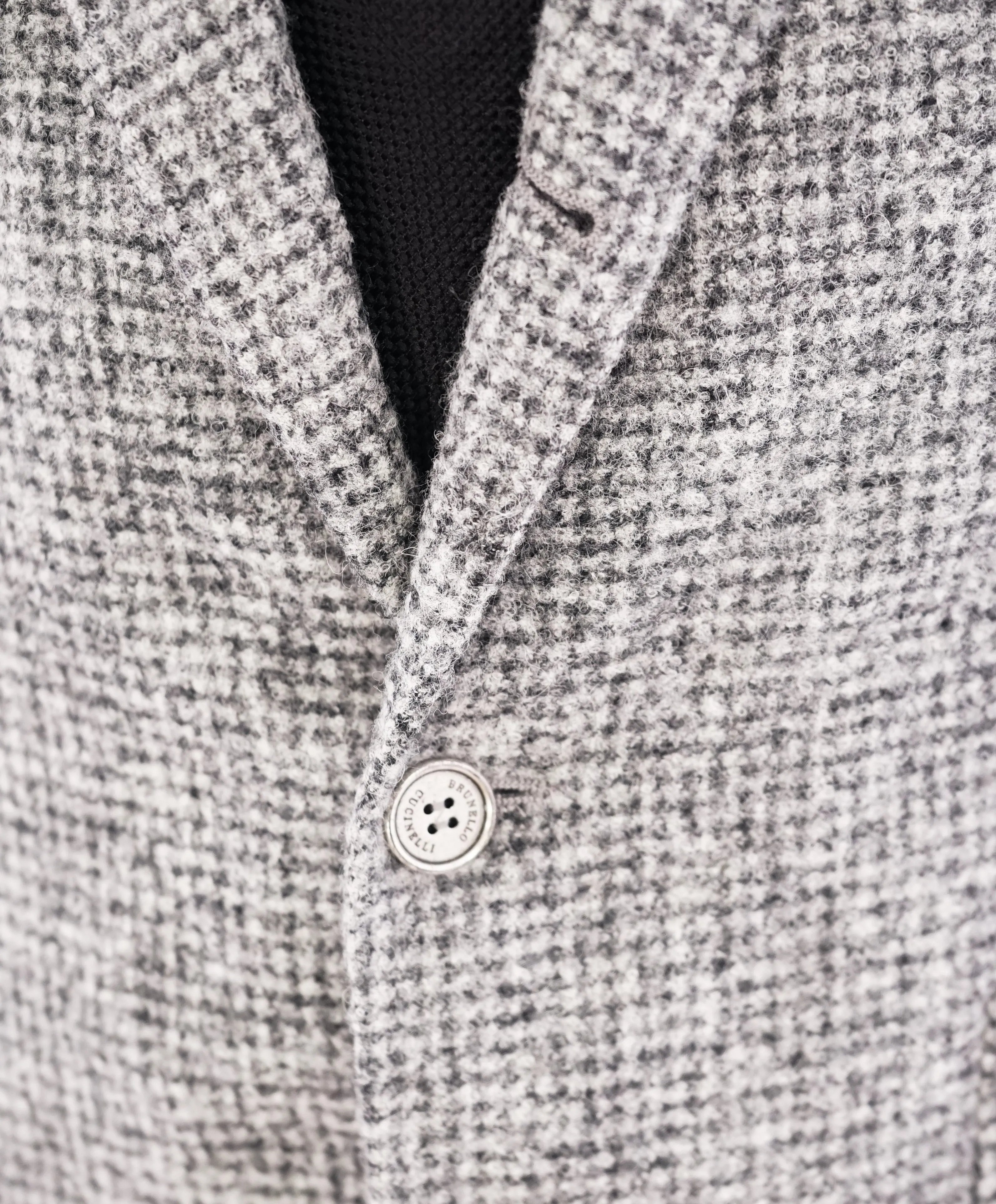 BRUNELLO CUCINELLI - CASHMERE / ALPACA Blend Wool Gray Check Blazer- 36R