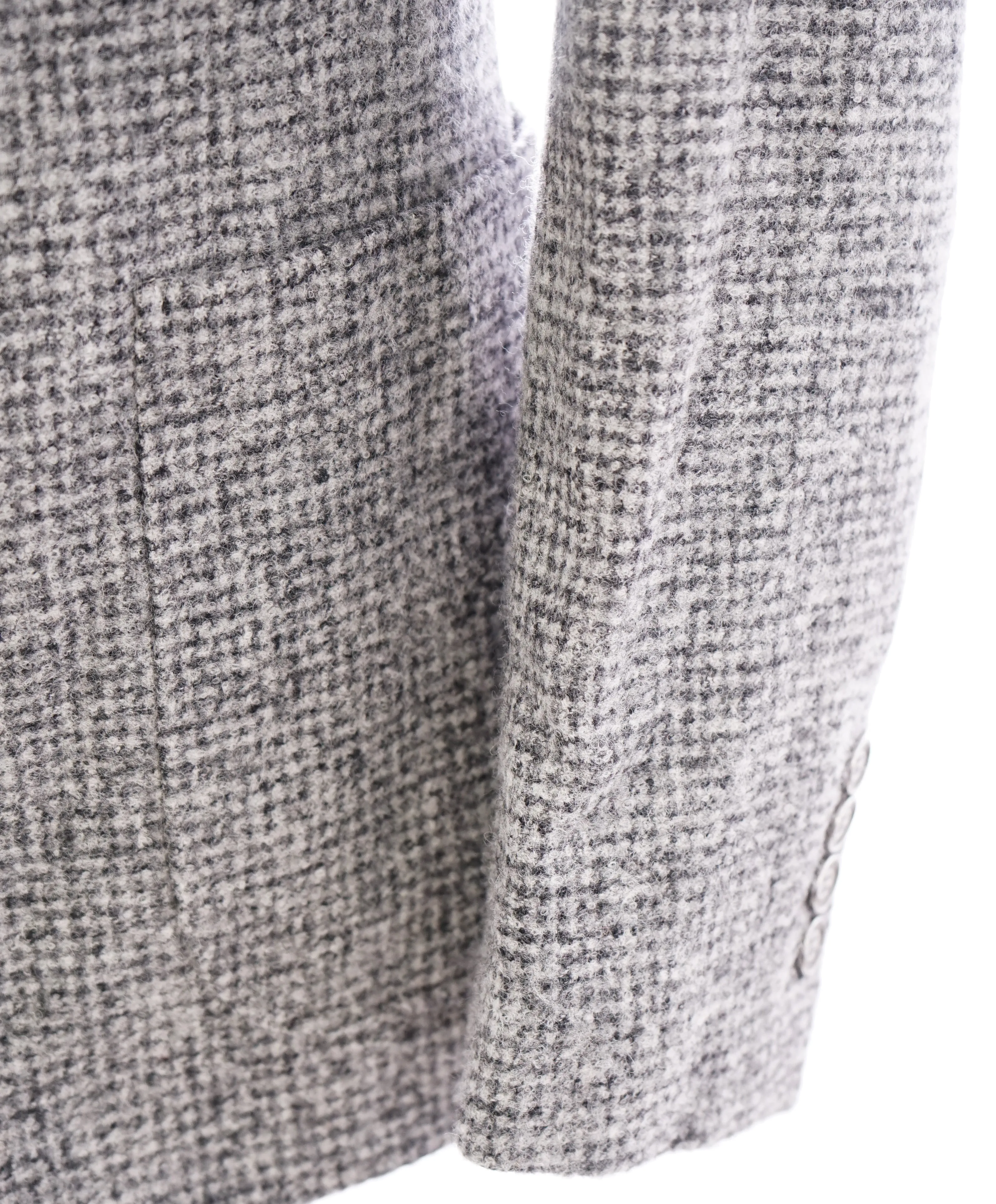 BRUNELLO CUCINELLI - CASHMERE / ALPACA Blend Wool Gray Check Blazer- 36R