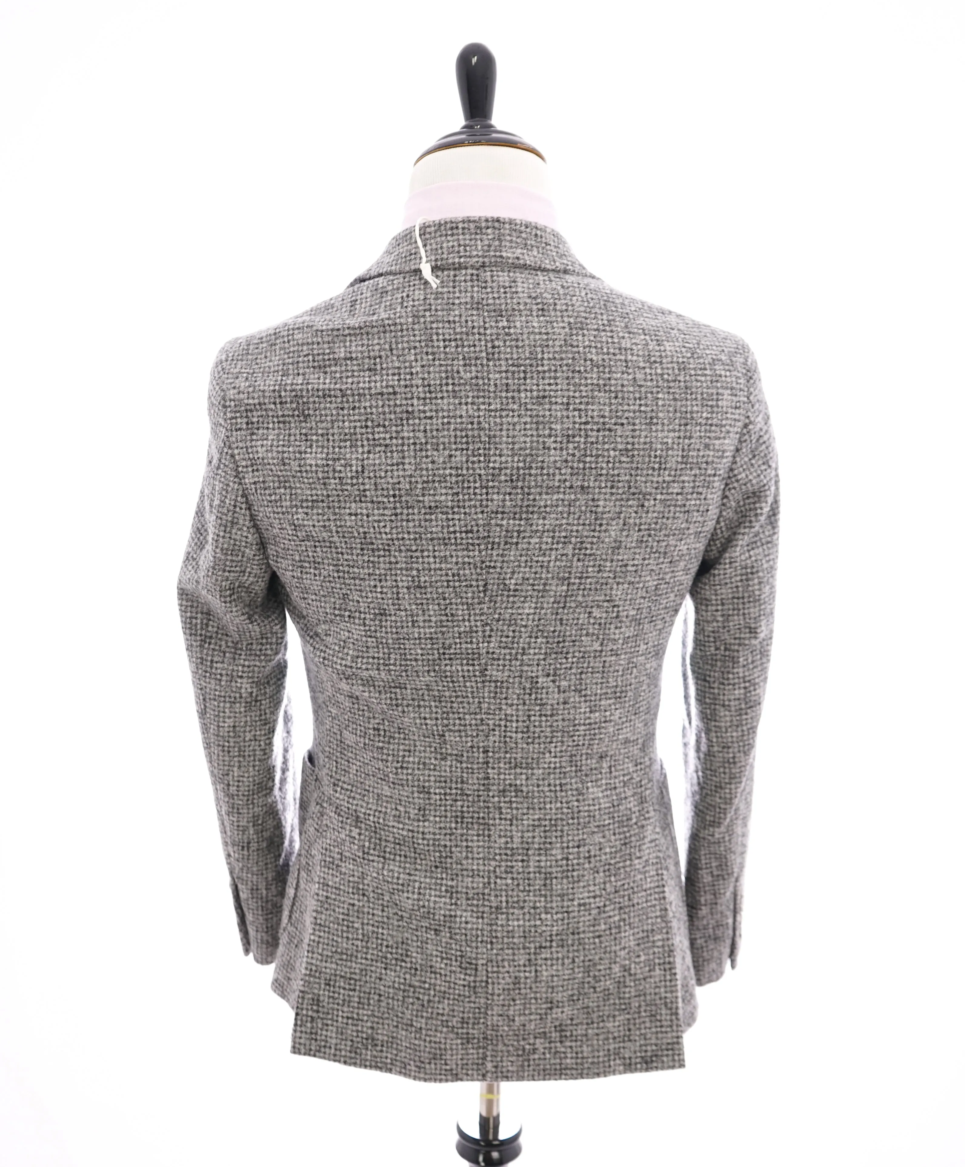 BRUNELLO CUCINELLI - CASHMERE / ALPACA Blend Wool Gray Check Blazer- 36R