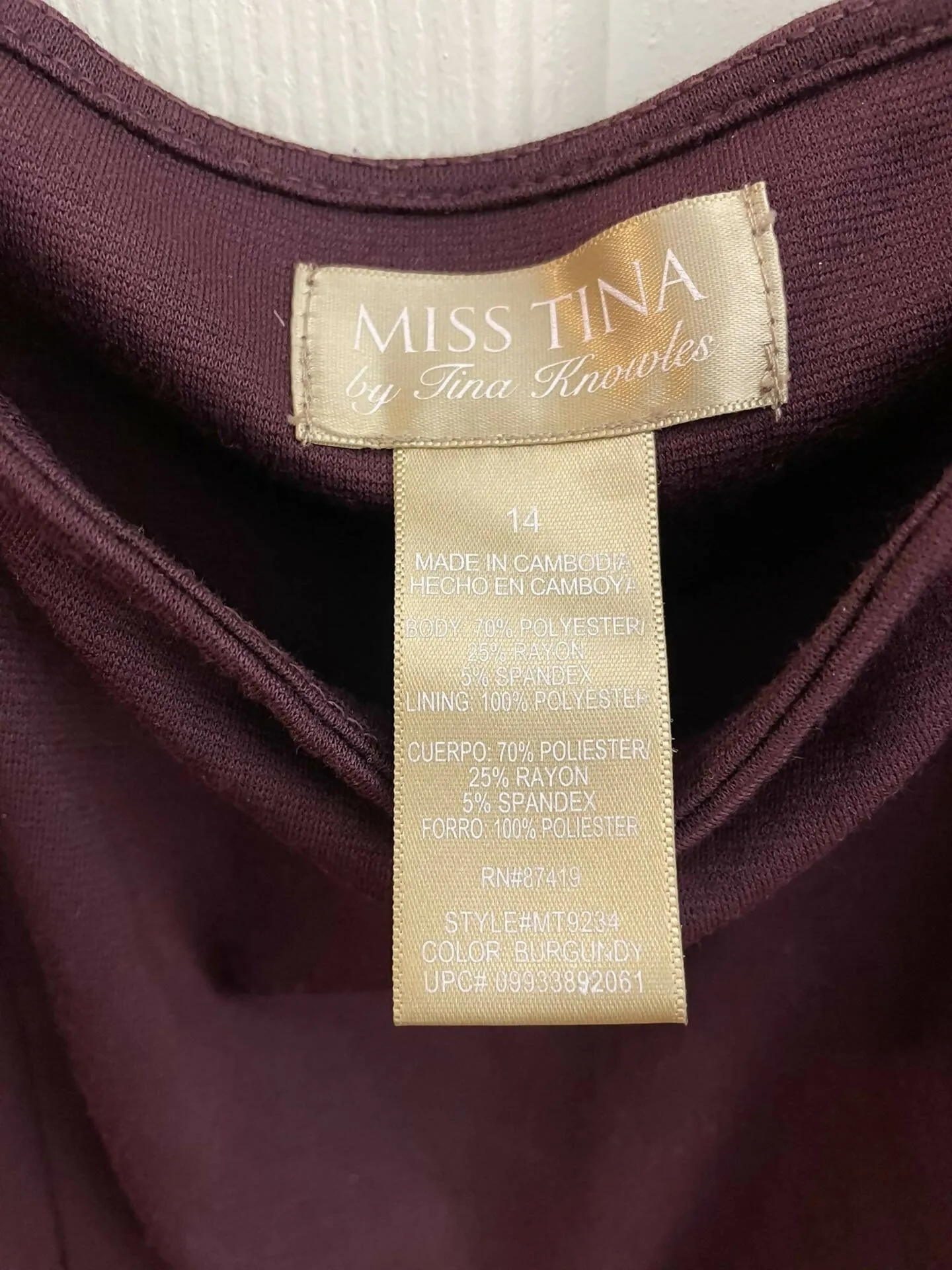 Burgundy Peplum Dress