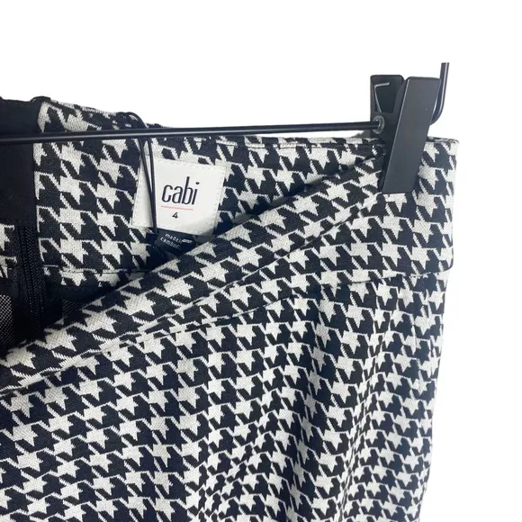 CAbi houndstooth midi skirt dream girls style 4023 NWT