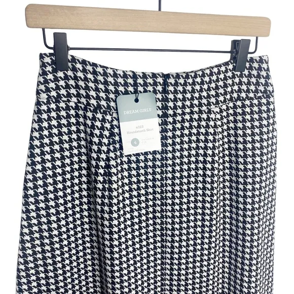 CAbi houndstooth midi skirt dream girls style 4023 NWT