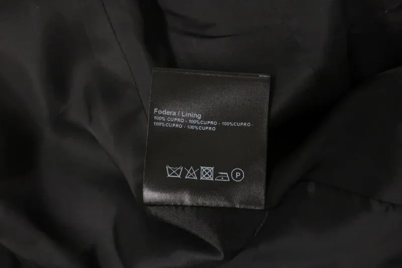 CALVIN KLEIN 205W39NYC Blazer Black Wool Twill Size 2 One-Button Jacket