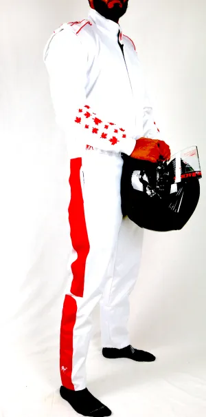 Canadian Maple Leaf Single Layer SFI 3.2A/1 Rated Fire suit