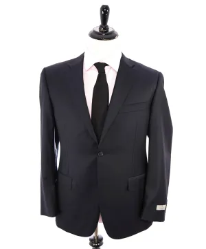CANALI - *CLOSET STAPLE*  Solid Navy Blue Notch Lapel Suit - 40R