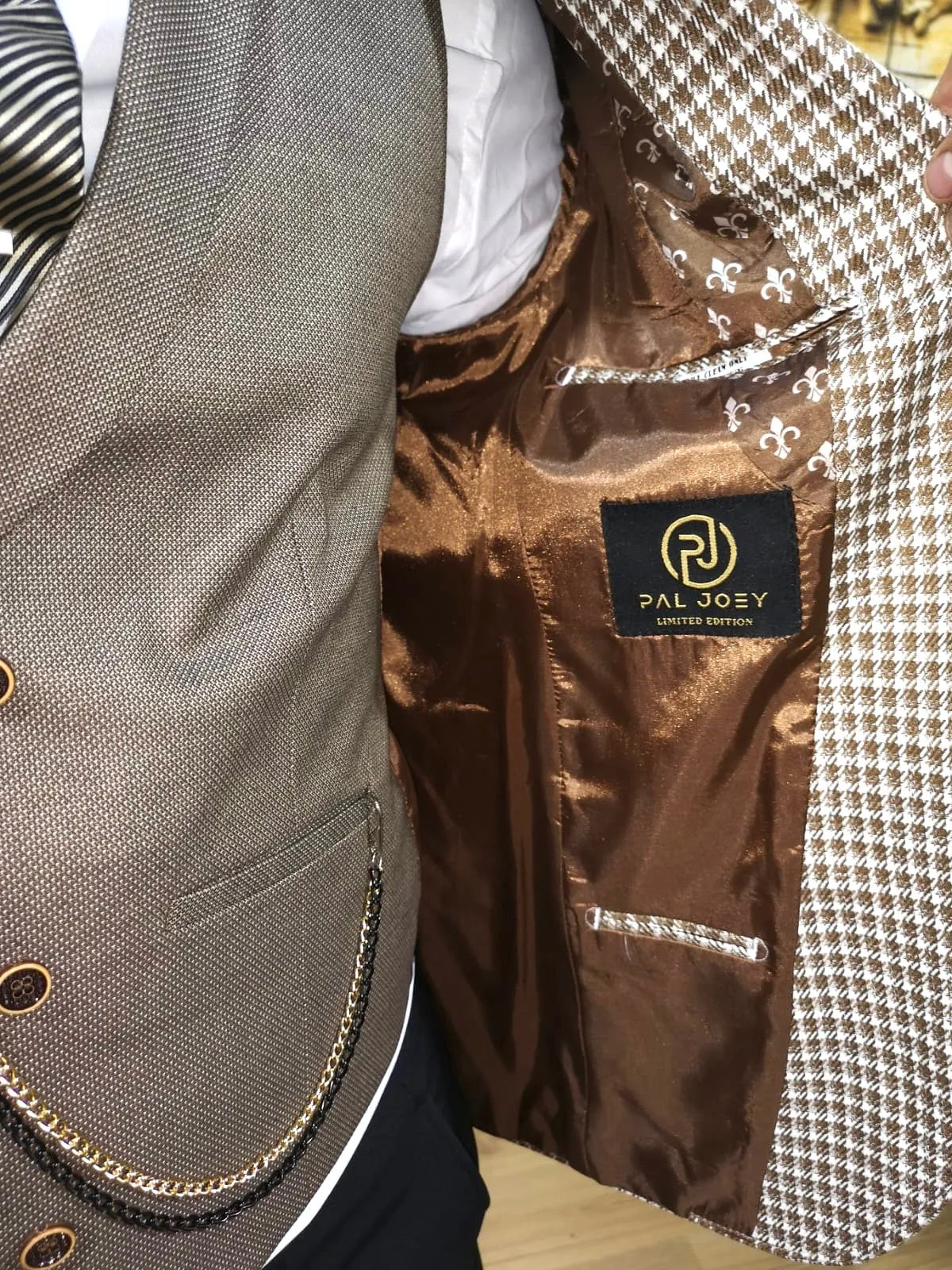 Carson - Tan 3 Piece Suit