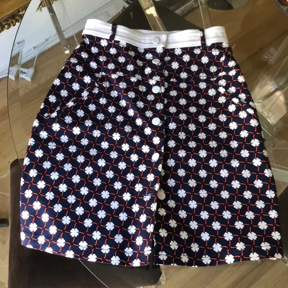 Carven multicolor high Wasted midi skirt size 40