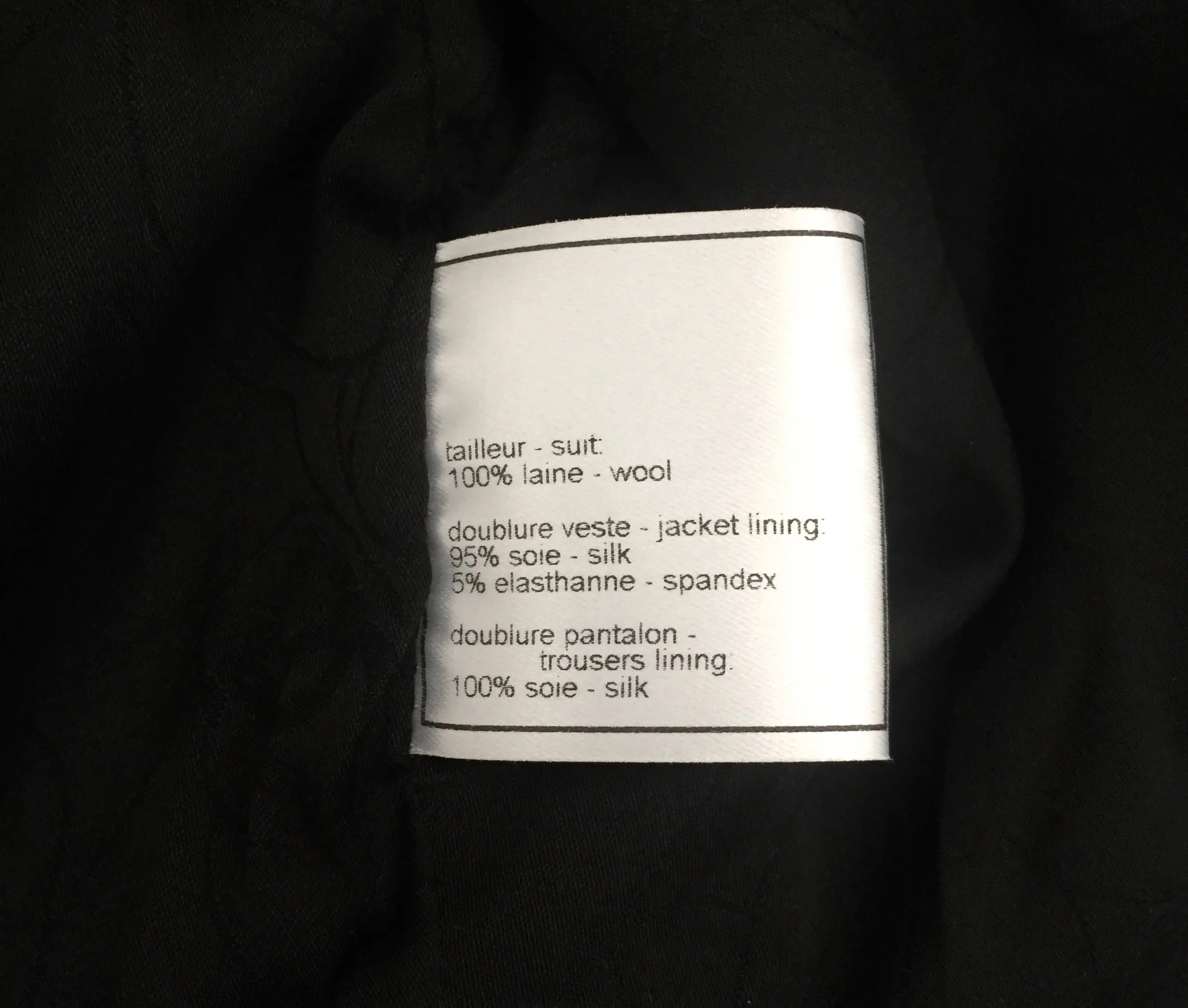 Chanel Vintage Black Wool Blazer