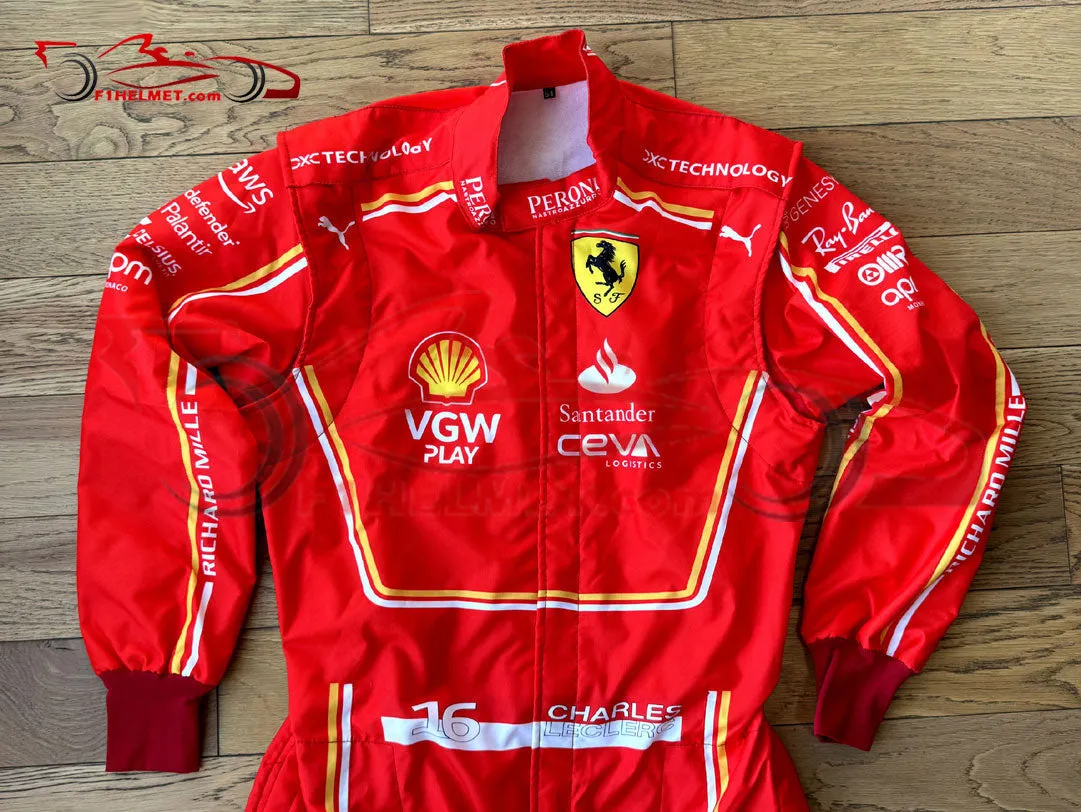 Charles Leclerc 2024 Racing Suit / Ferrari F1