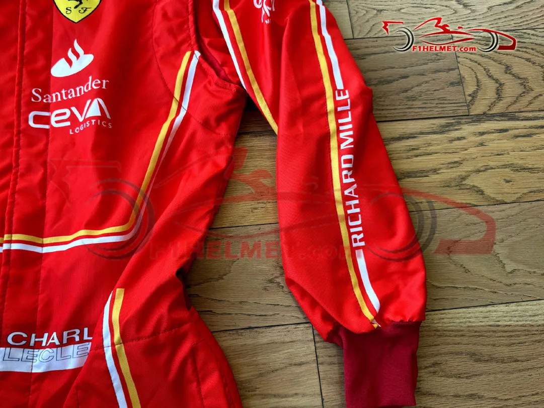 Charles Leclerc 2024 Racing Suit / Ferrari F1