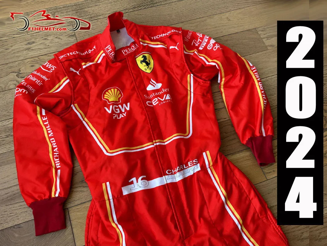 Charles Leclerc 2024 Racing Suit / Ferrari F1