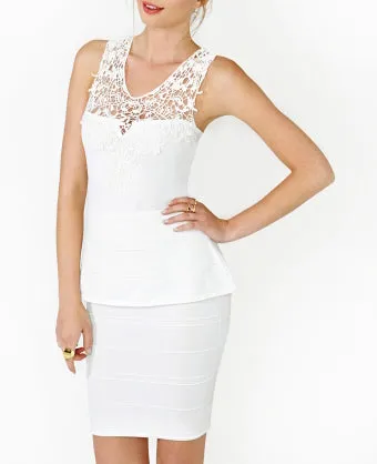 Chelsea Peplum Top Bodycon Dress