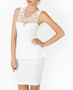 Chelsea Peplum Top Bodycon Dress