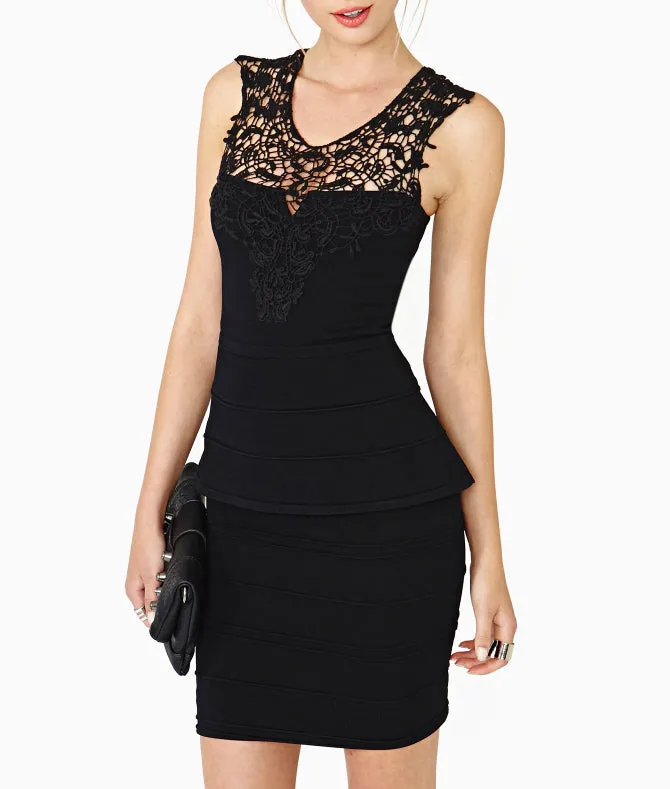 Chelsea Peplum Top Bodycon Dress