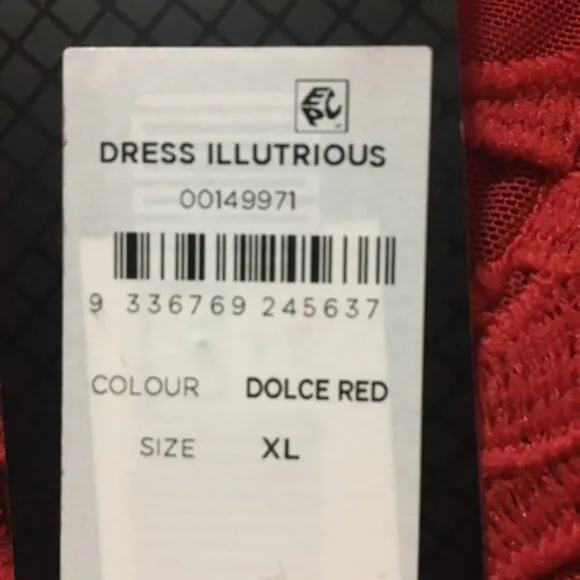 City chic dulce red dress Illustrious 22 XL NEW NWT