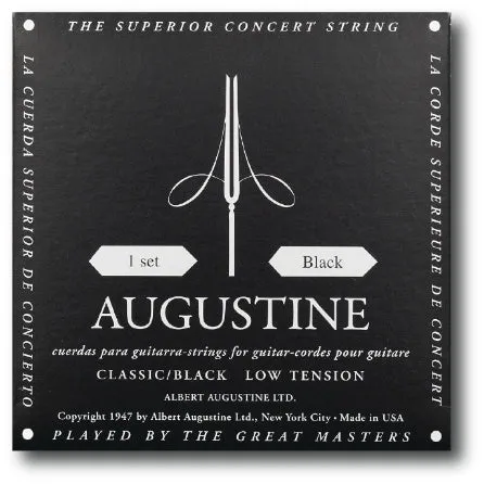 Classic/Black - Low Tension Nylon Guitar Strings (Single E (6th) String)