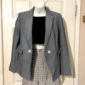 Classiques Entier Double Breasted Fitted Blazer Jacket Sz S