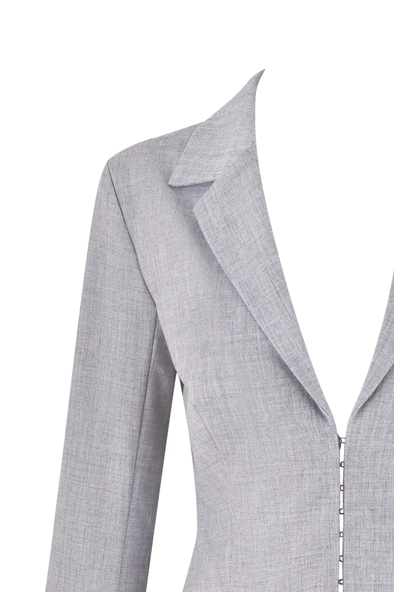 CLAUDETTE JACKET - GREY : PLAID
