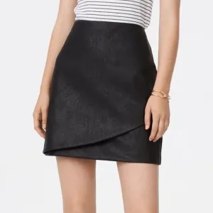 Club Monaco faux leather skirt