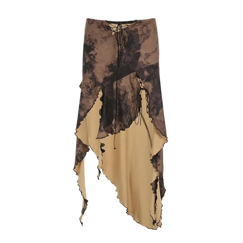 Coco Ruffles Lace Up Skirt