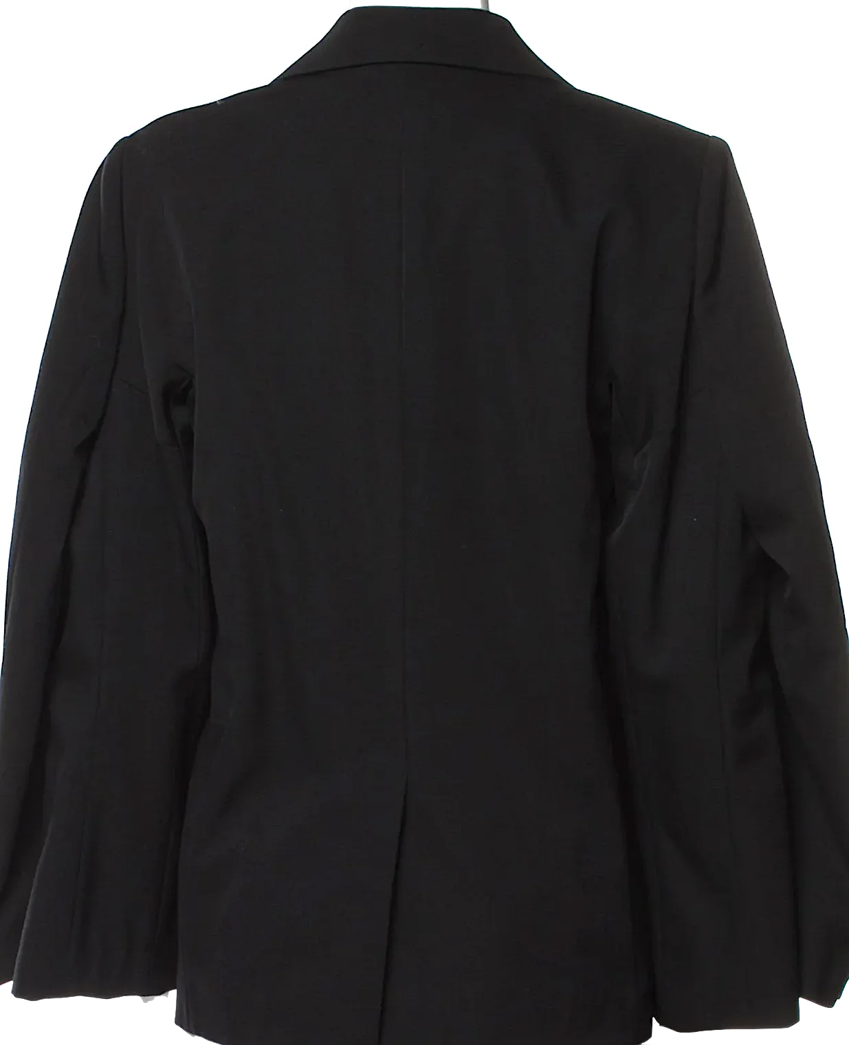 Comme des Garçons Japan. NEW W/TAGS. Black Wool Cupra Lined Cape Style Blazer