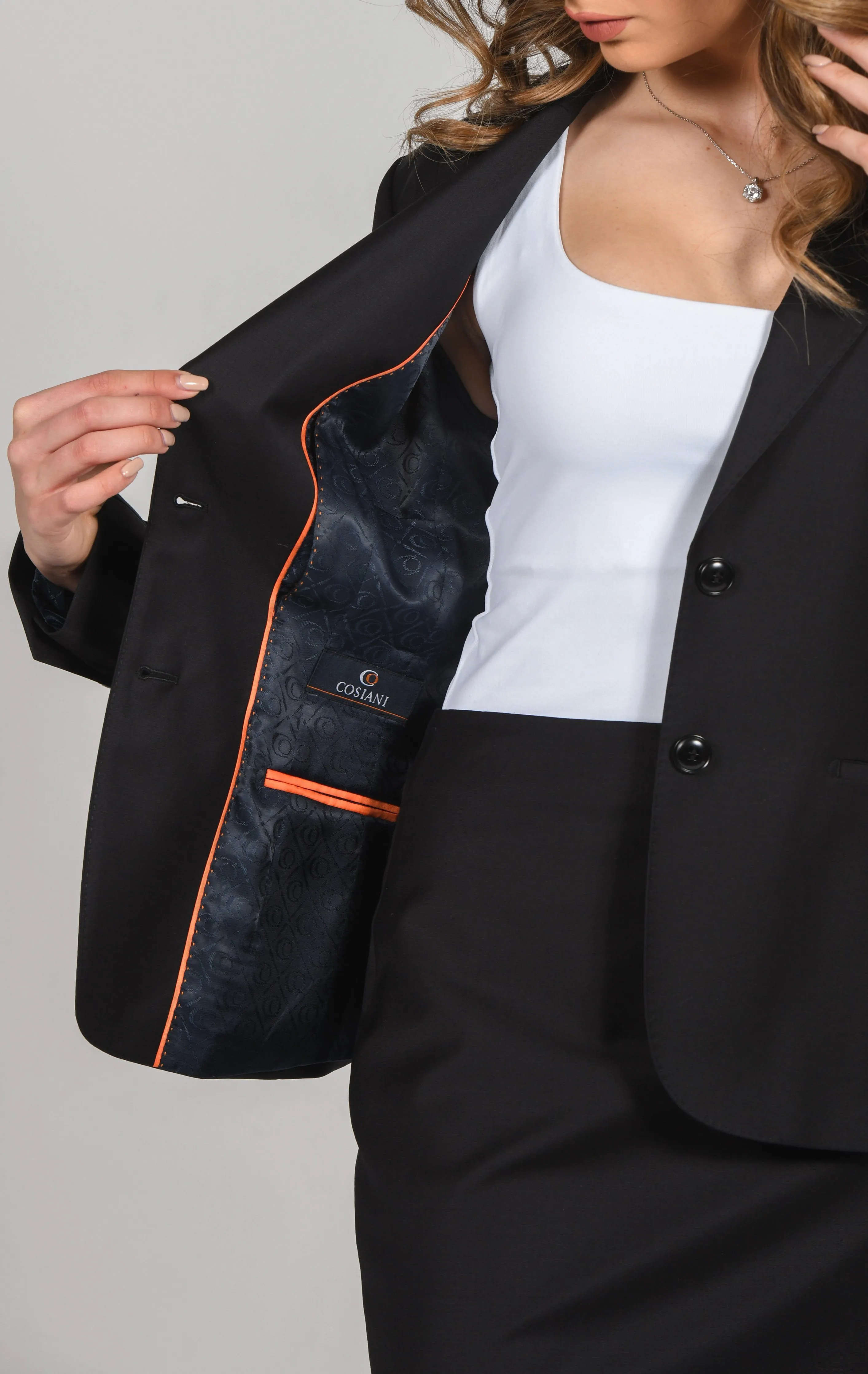 Cosiani Women’s Black Wool Blazer
