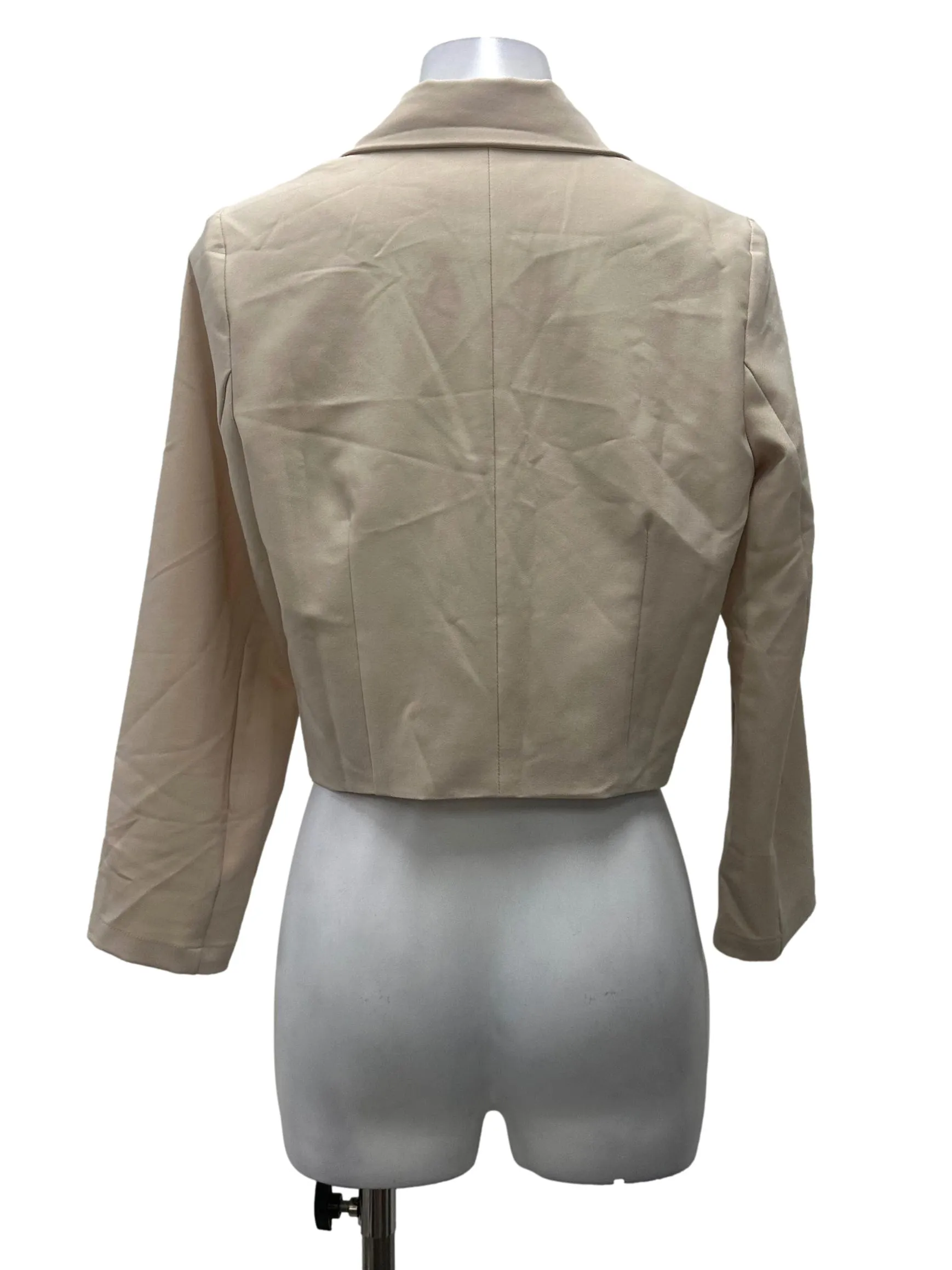 Cream Crop Top