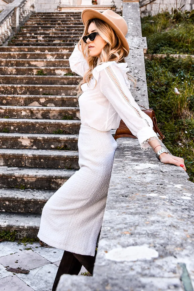 Custom Tweed Pencil Skirt