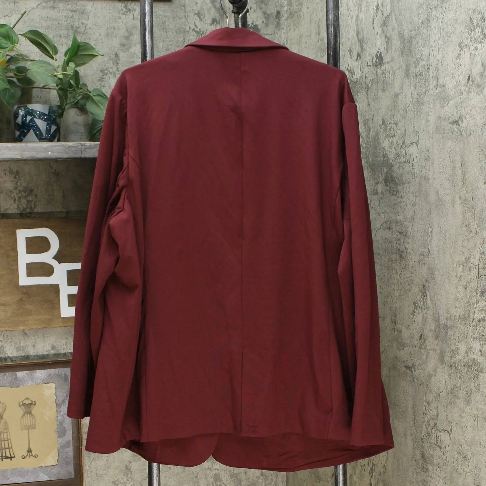 DG2 by Diane Gilman Women's Plus Size Ponte Knit Boyfriend Blazer Jacket