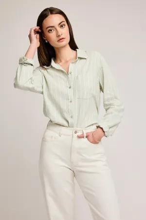 Dominique Striped Button Up Shirt by Gentle Fawn