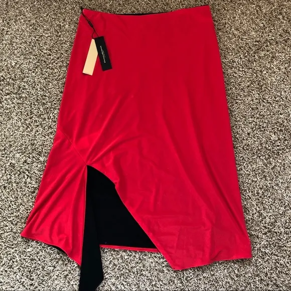 Donna Karan Pull On Reversible Shark Bite Skirt