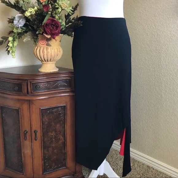 Donna Karan Pull On Reversible Shark Bite Skirt