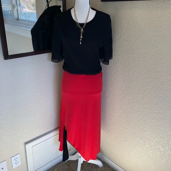 Donna Karan Pull On Reversible Shark Bite Skirt