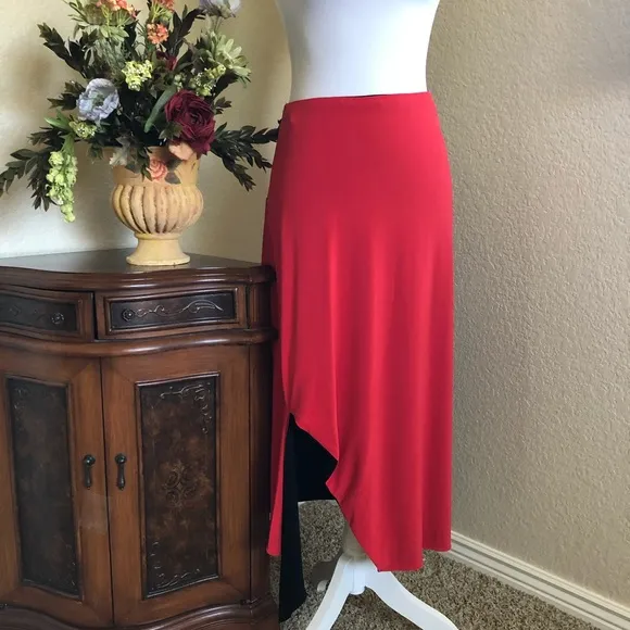 Donna Karan Pull On Reversible Shark Bite Skirt